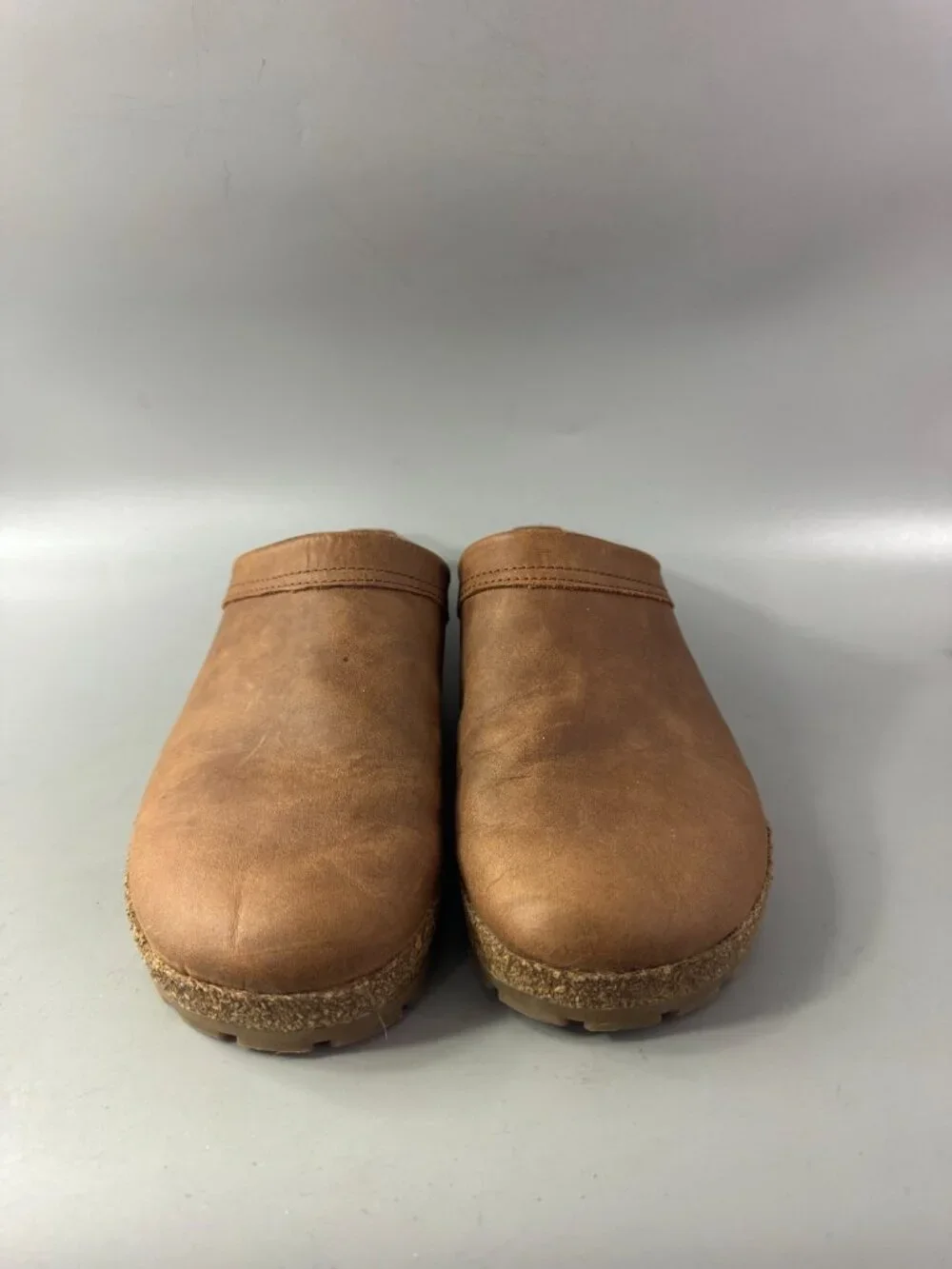 Haflinger Malmo Unisex Clog  - Saddle Leather, Size 42